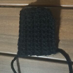 Black Crochet Square Accessory